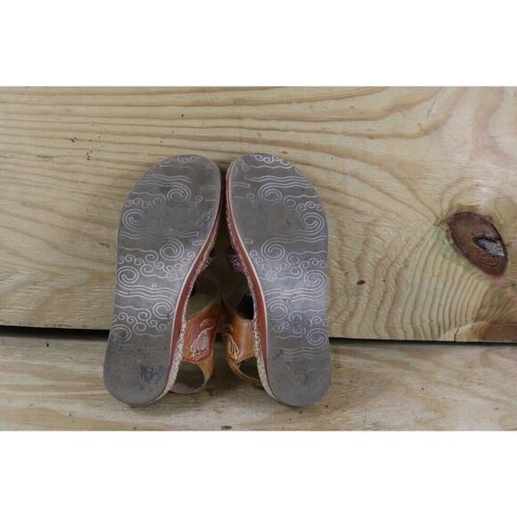 L'Artiste Spring Step Sandals Womens 6.5 Sumach Rhinestone Floral Print Wedge - Picture 7 of 8